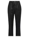 White Sand Woman Pants Black Size 1 Cotton, Elastane In Black