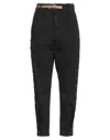 White Sand Pants In Black