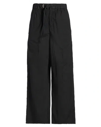 White Sand Woman Pants Black Size 2 Cotton