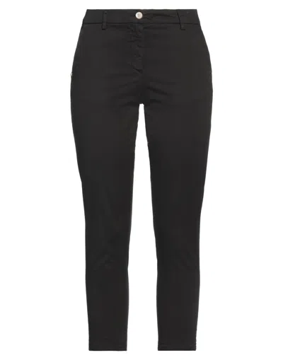 White Sand Pants In Black