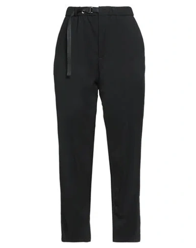 White Sand Woman Pants Black Size 4 Polyester, Viscose, Elastane