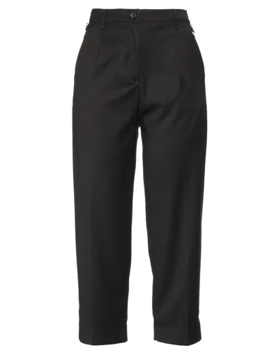White Sand Pants In Black