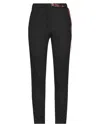 White Sand Woman Pants Black Size 4 Viscose, Lurex, Polyester, Elastane In Black