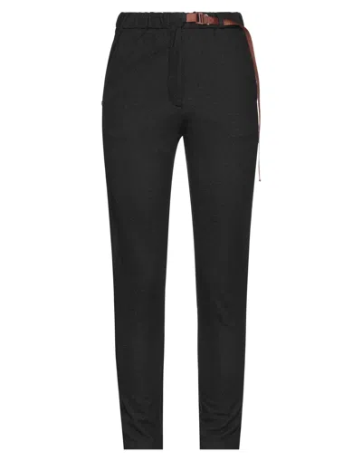 White Sand Woman Pants Black Size 4 Viscose, Lurex, Polyester, Elastane