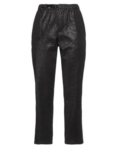 White Sand Woman Pants Black Size 6 Cotton, Elastane