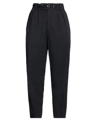 White Sand Woman Pants Black Size 6 Cotton, Elastane