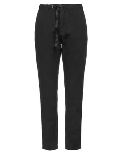 White Sand Woman Pants Black Size 6 Cotton, Elastane