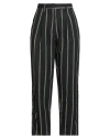 White Sand Woman Pants Black Size 6 Viscose, Polyester, Cotton In Black