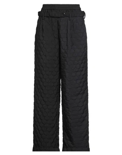 White Sand Woman Pants Black Size 8 Polyester, Elastane In Blue