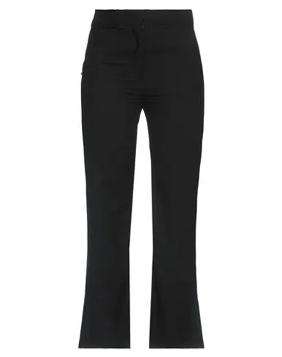 White Sand Woman Pants Black Size 8 Virgin Wool