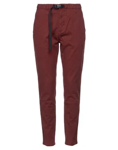 White Sand Woman Pants Brick Size 1 Cotton, Elastane In Red