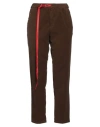 White Sand Woman Pants Brown Size 1 Cotton, Elastane