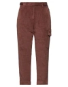 White Sand Woman Pants Brown Size 10 Cotton, Viscose, Elastane In Brown