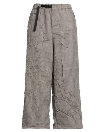 White Sand Woman Pants Camel Size 6 Polyester, Viscose, Elastane In Gray