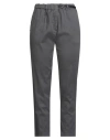 White Sand Woman Pants Charcoal Size 8 Cotton, Tencel, Silk, Elastane In Gray