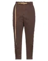 White Sand Pants In Brown