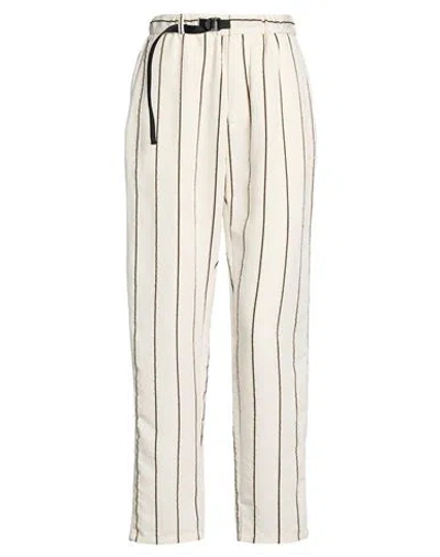 White Sand Woman Pants Cream Size 0 Viscose, Polyester, Cotton