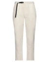 White Sand Woman Pants Ivory Size 0 Polyester, Viscose, Elastane