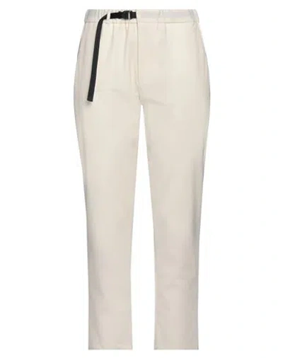 White Sand Woman Pants Ivory Size 0 Polyester, Viscose, Elastane In Neutral