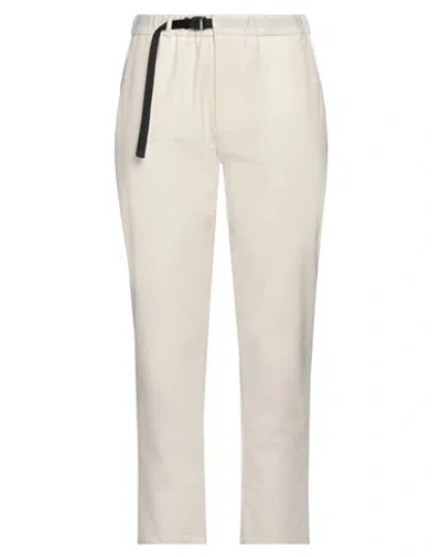 White Sand Woman Pants Ivory Size 0 Polyester, Viscose, Elastane