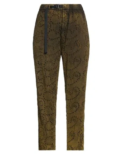 White Sand Woman Pants Khaki Size 0 Cotton In Black