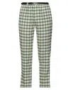 White Sand Pants In Green