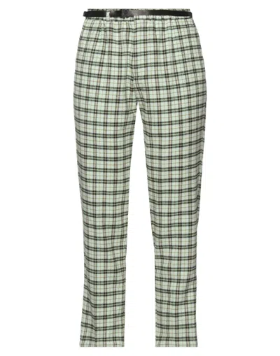 White Sand Pants In Green