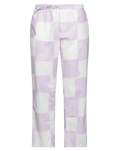 White Sand Pants In Purple