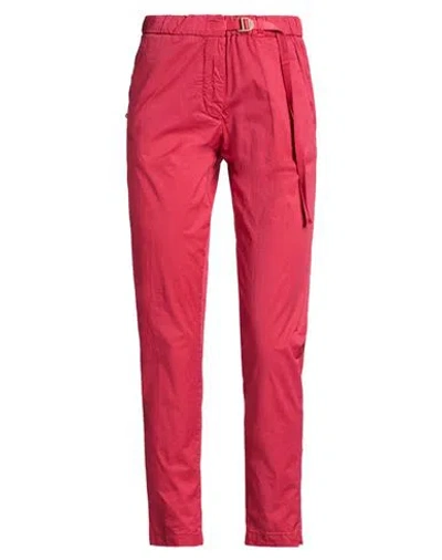 White Sand Woman Pants Magenta Size 2 Cotton, Elastane In Red