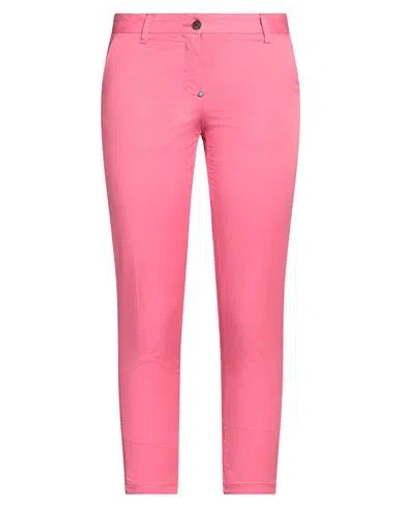 White Sand Woman Pants Magenta Size 6 Cotton, Lycra