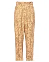 White Sand Pants In Yellow