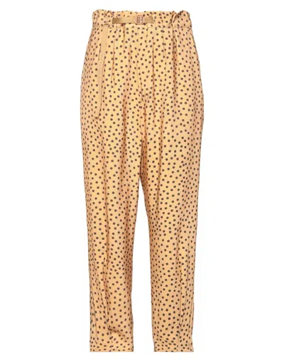 White Sand Pants In Yellow