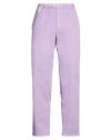 White Sand Woman Pants Mauve Size 1 Cotton, Elastane In Purple