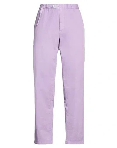 White Sand Woman Pants Mauve Size 1 Cotton, Elastane In Purple