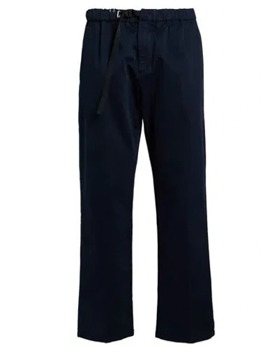 White Sand Woman Pants Midnight Blue Size 3 Cotton, Elastane