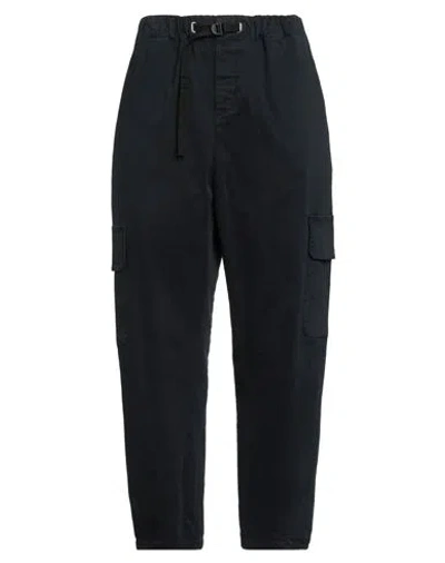White Sand Woman Pants Midnight Blue Size 4 Cotton, Elastane In Black