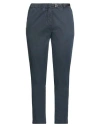 White Sand Woman Pants Midnight Blue Size 6 Cotton, Tencel, Silk, Elastane