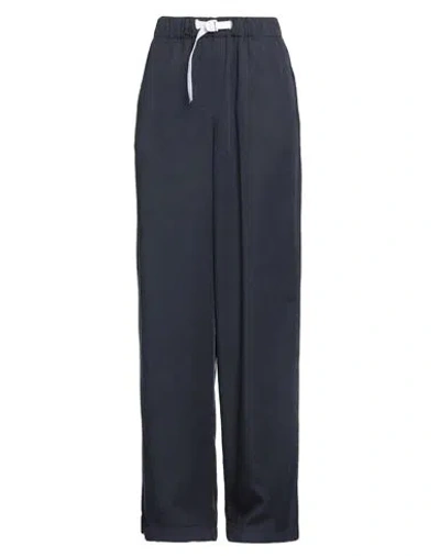 White Sand Woman Pants Midnight Blue Size 8 Lyocell In Blue