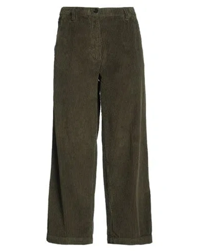 White Sand Woman Pants Military Green Size 10 Polyester, Nylon