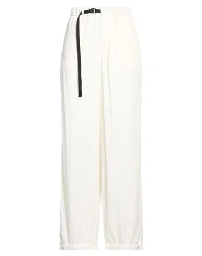 White Sand Woman Pants Off White Size 8 Lyocell