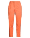 White Sand Woman Pants Orange Size 00 Cotton, Elastane
