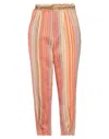 White Sand Pants In Orange