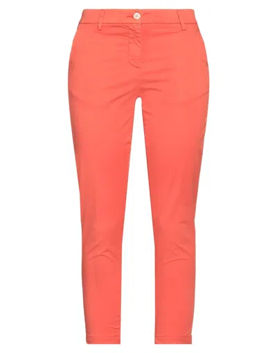 White Sand Pants In Orange