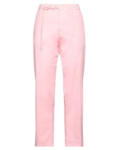 White Sand Woman Pants Pink Size 2 Cotton, Elastane