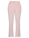 White Sand Woman Pants Pink Size 6 Cotton, Modal, Polyester, Elastane In Pink
