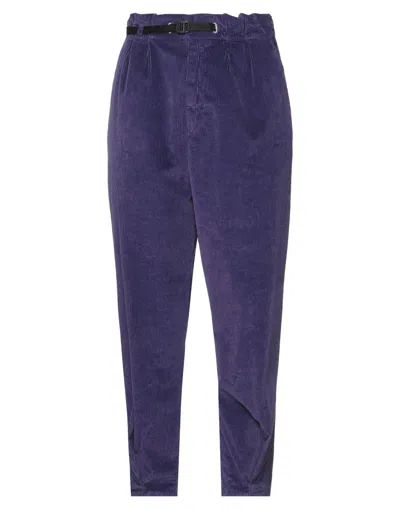 White Sand Pants In Purple