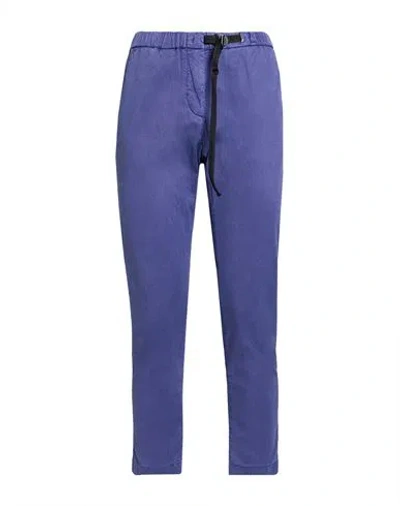 White Sand Woman Pants Purple Size 6 Cotton, Tencel, Silk, Elastane