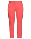 White Sand Pants In Red