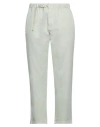 White Sand Woman Pants Sage Green Size 0 Cotton, Elastane