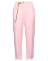 White Sand Pants In Pink